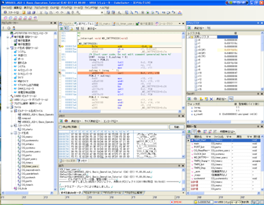 V850ファミリ、RL78,78Kファミリ、RH850ファミリ対応 Cコンパイラパッケージ 画面イメージ